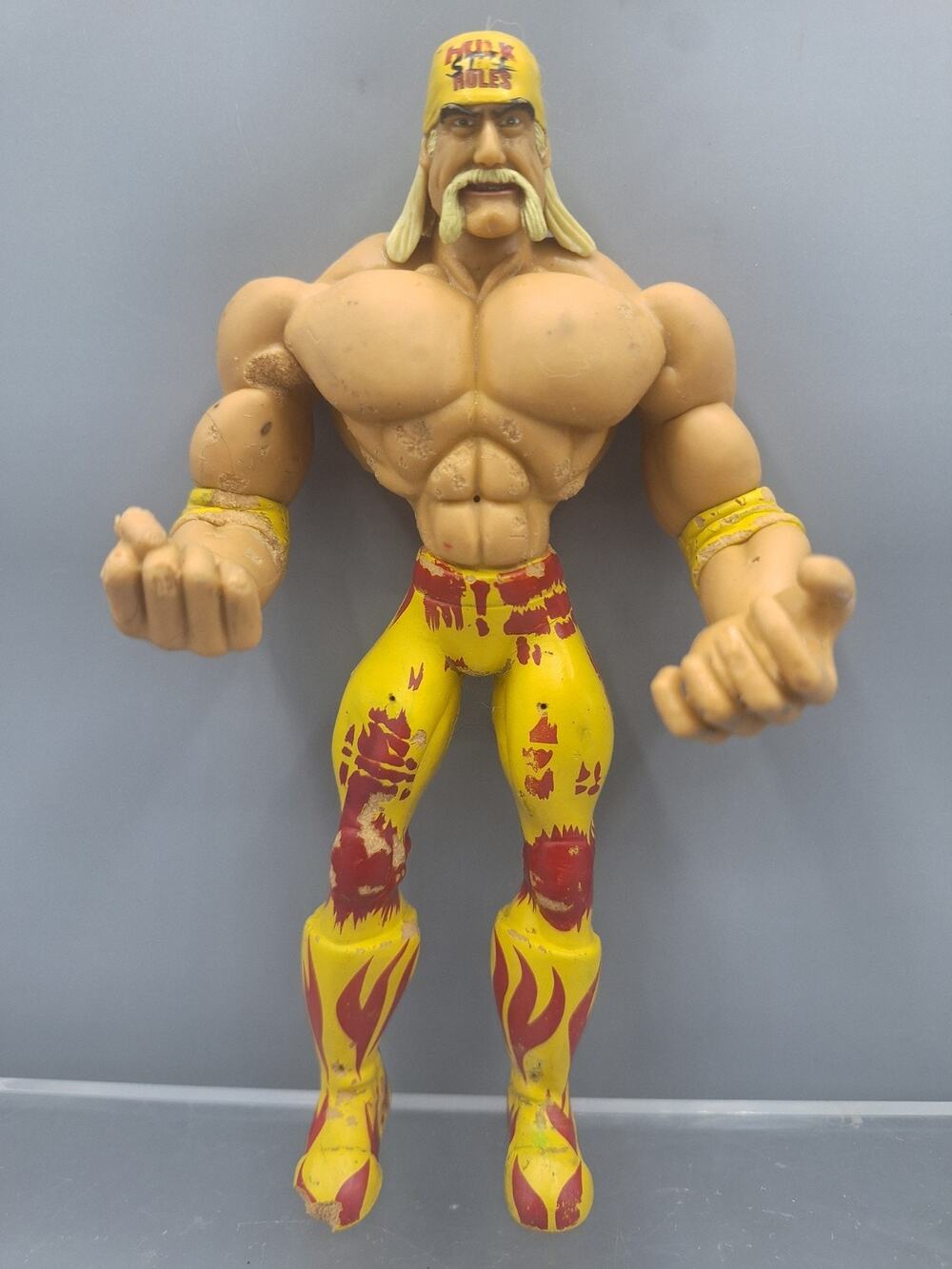 Jakks Pacific~Hulk Hogan~8" Flex'ems Series 1~Wrestling Action Figure~Rubber